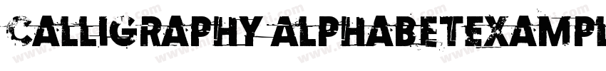 Calligraphy AlphabetExamples字体转换